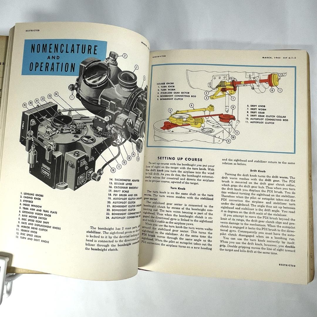超希少 アメリカ陸軍航空隊 爆撃手情報ファイル US AAF BIF 1945年