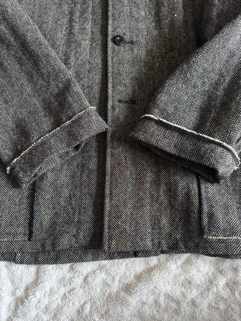 DseconD Linen Work Jacket 訳あり一点物