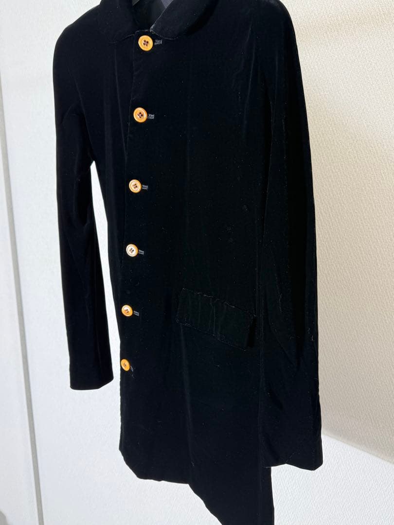 コムデギャルソン 02aw ベロア ねじれコート