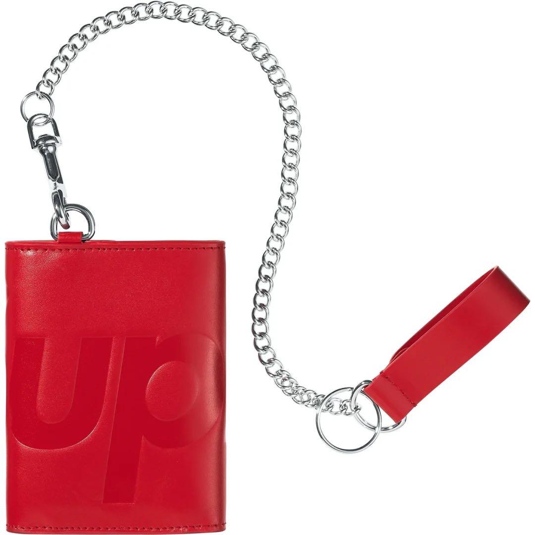 小物 Supreme Leather Chain Wallet \"Red\"