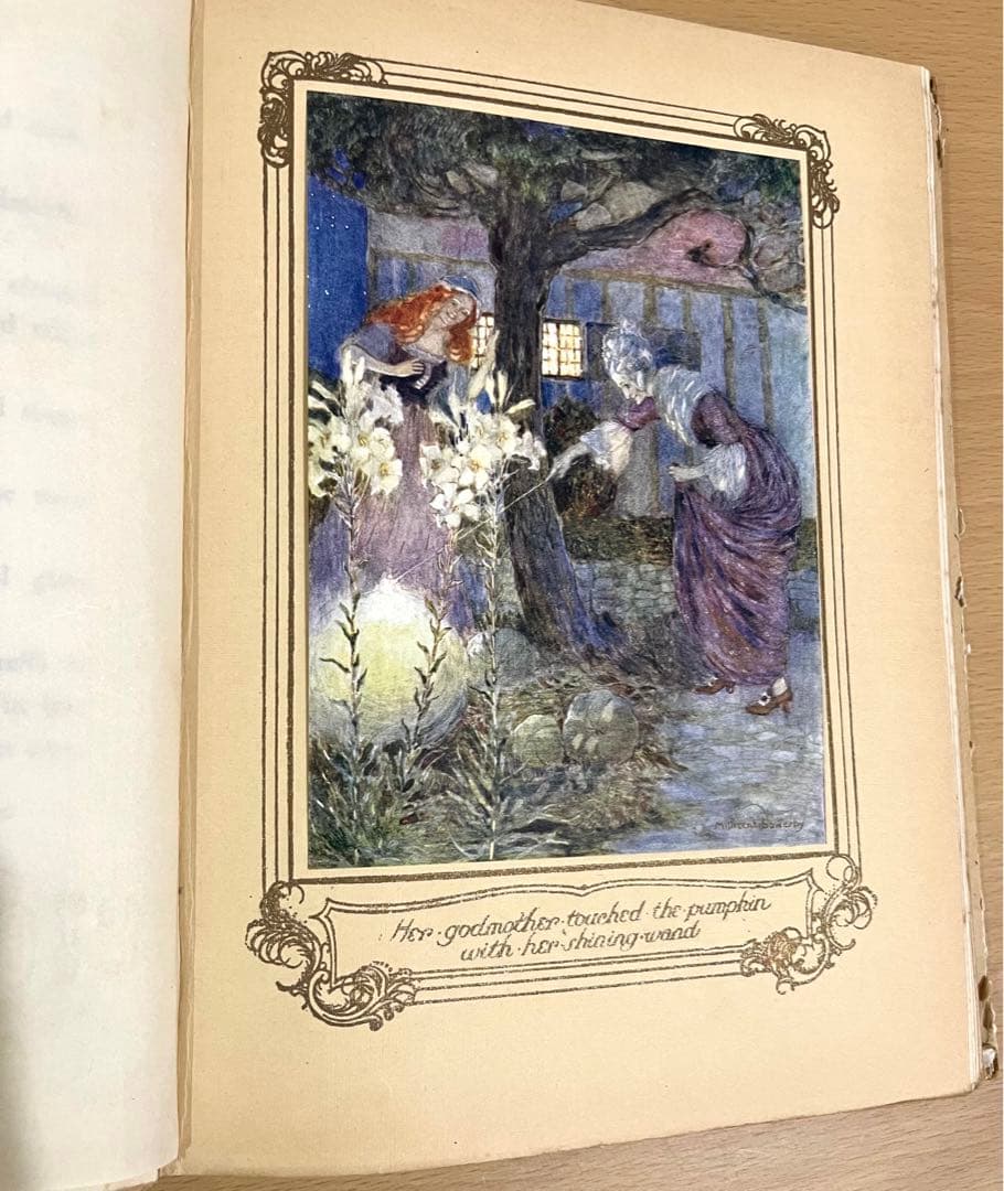 NO210 レア 超希少 アンティーク 古書 洋書 絵本 グリム童話 シンデレラ