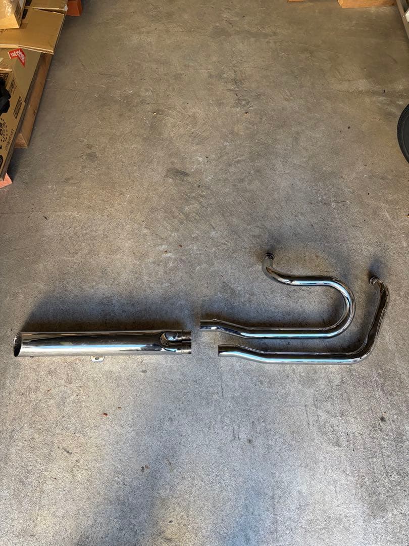 シャドウ400マフラー、ケンティックマフラー MSK