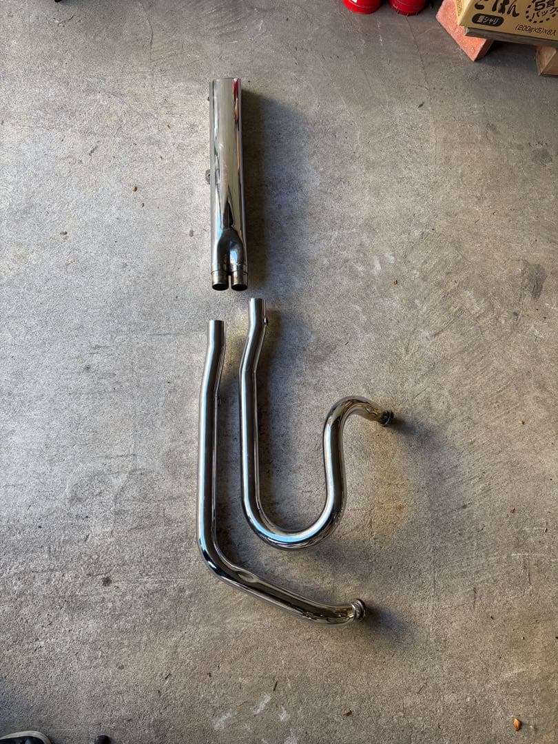 シャドウ400マフラー、ケンティックマフラー MSK