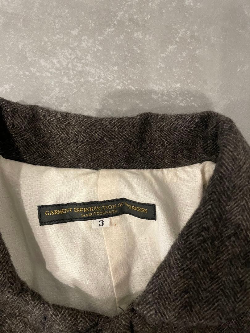 garment reproduction of workers ウールコート