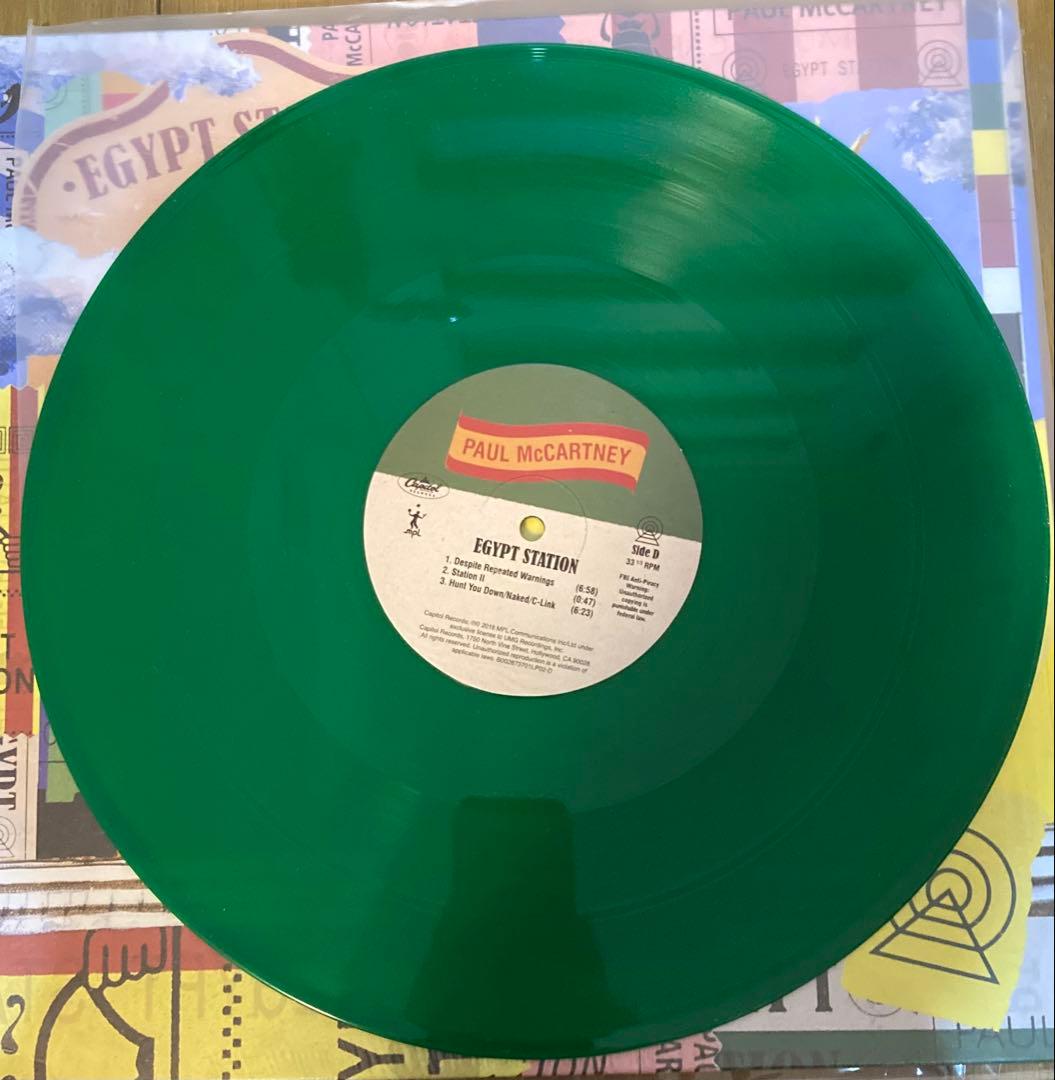 稀少グリーンEgypt StationポールマッカートニーBeatlesレコード
