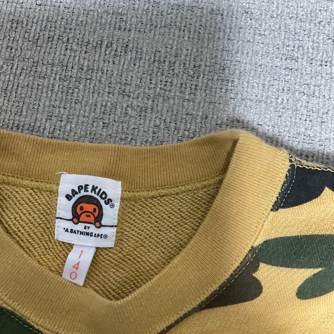BAPE KIDS カモフラージュ スウェットシャツ140cm正規品