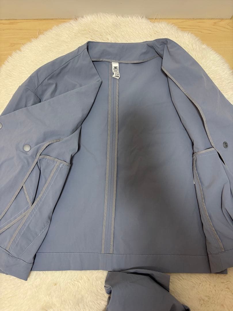 美品　MOUN TEN. セットアップ スーツ 125 水色　日本製