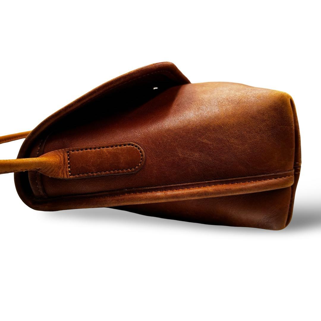 【ヴィンテージ】オールドコーチ　ショルダーバッグ　レザー　ターンロック　ブラウン