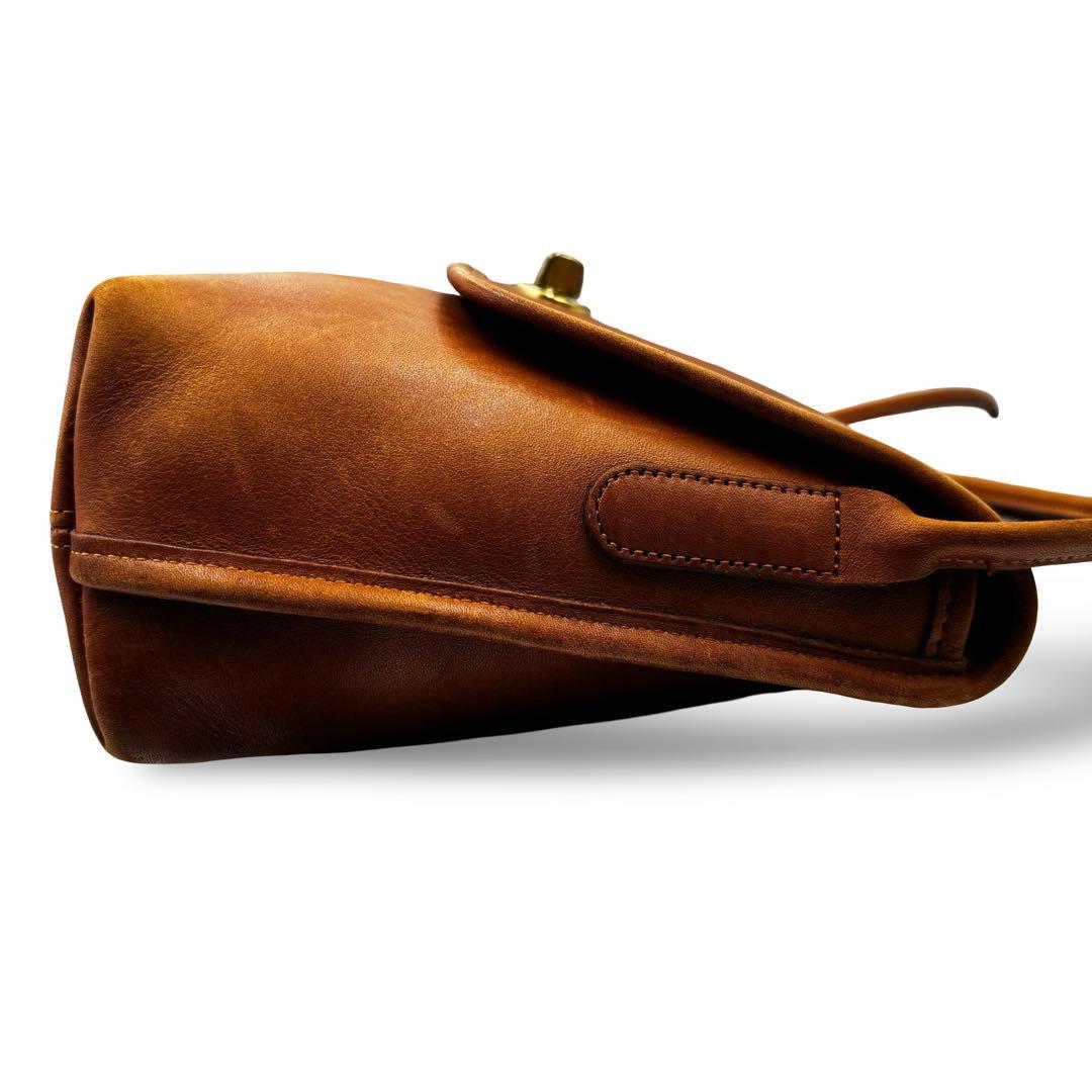 【ヴィンテージ】オールドコーチ　ショルダーバッグ　レザー　ターンロック　ブラウン