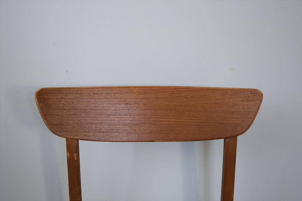 英国ヴィンテージチーク古木ダイニングチェア/椅子イス/モダン(92-164)