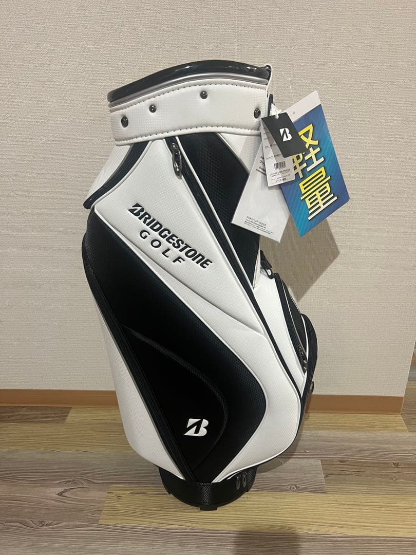 BRIDGESTONE GOLF （ブリヂストン　ゴルフ）キャディバッグ 白黒