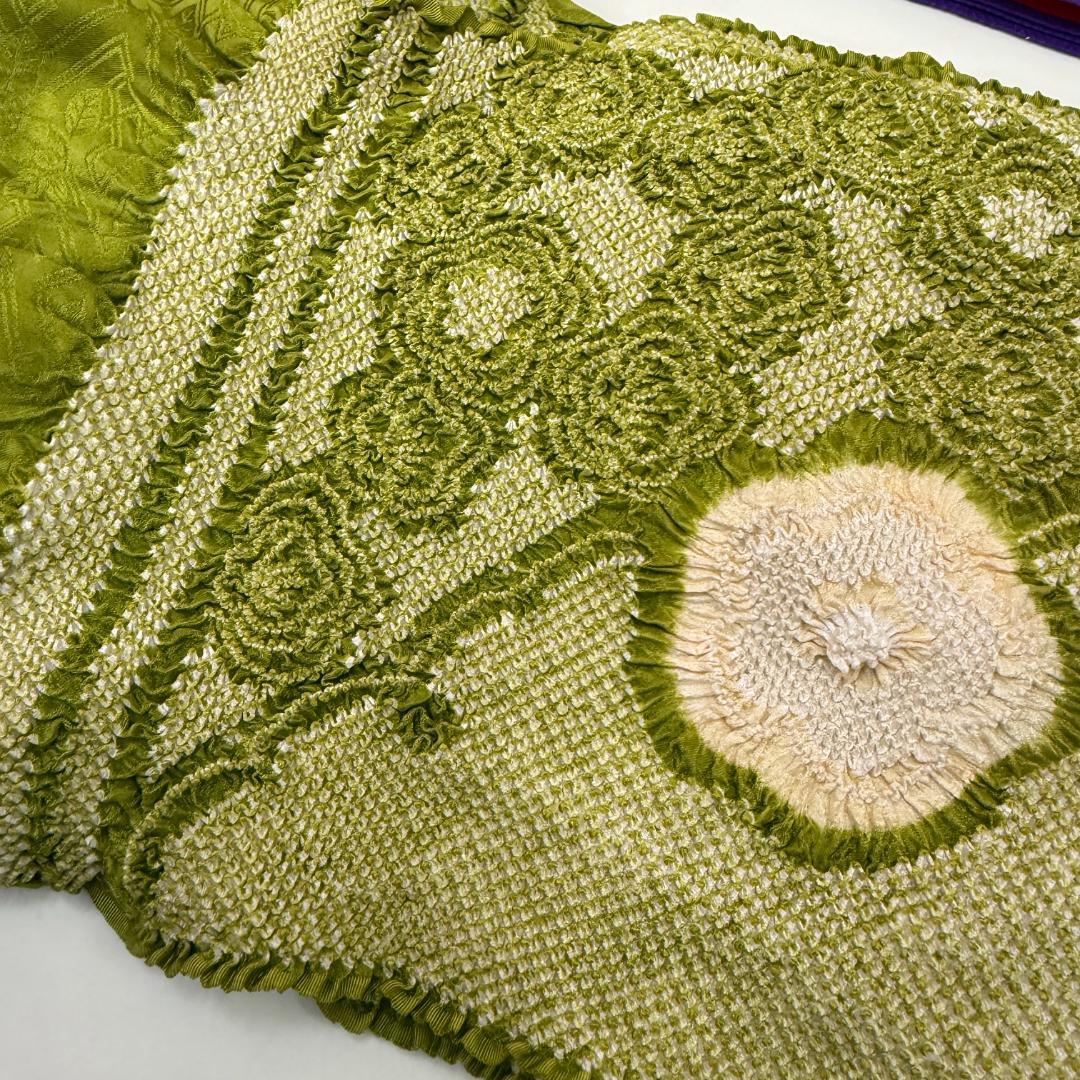 振袖フルセット 朱色 グレー 成人式 草履バック付 裄66cm S-211