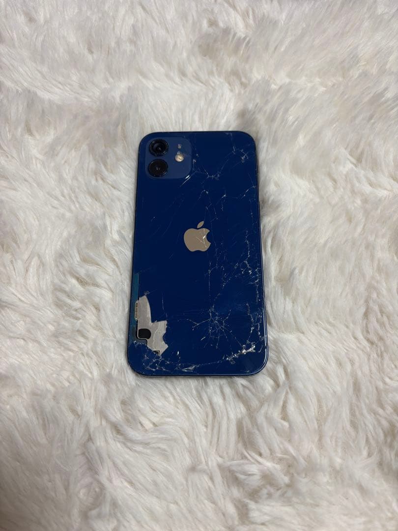 【ジャンク品】 iPhone 12 青