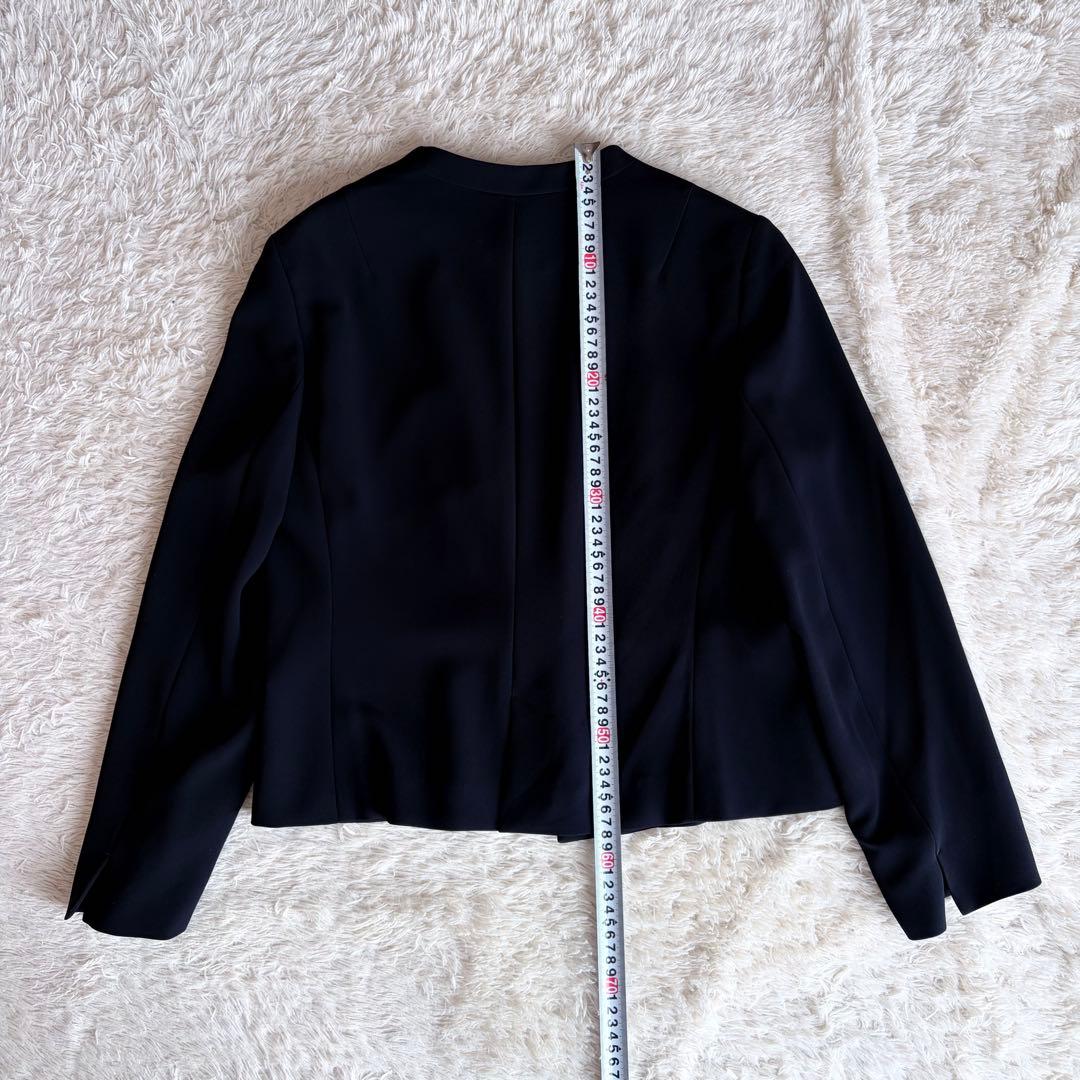 【美品】23区　ノーカラー　セットアップスーツ　希少サイズ　4L