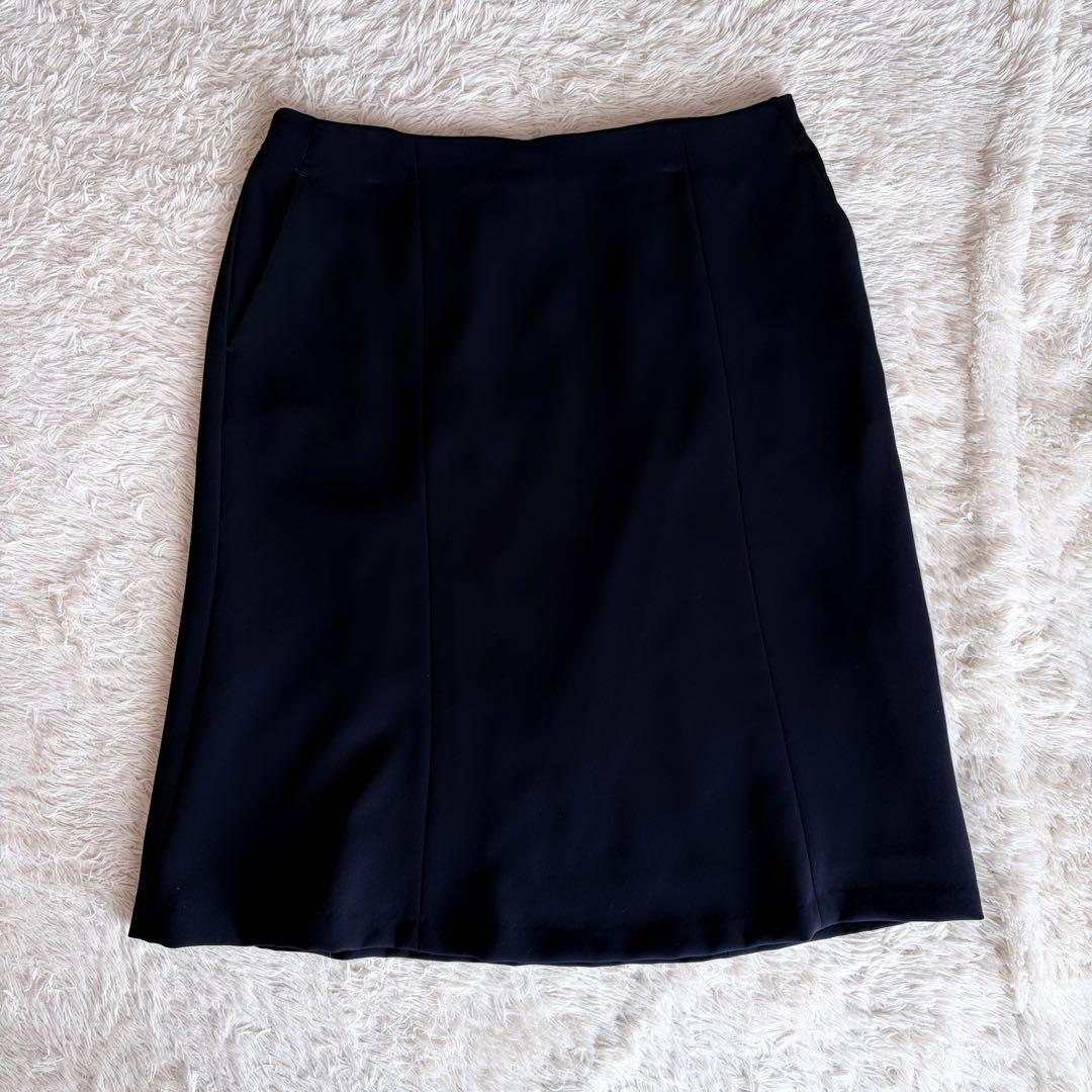 【美品】23区　ノーカラー　セットアップスーツ　希少サイズ　4L