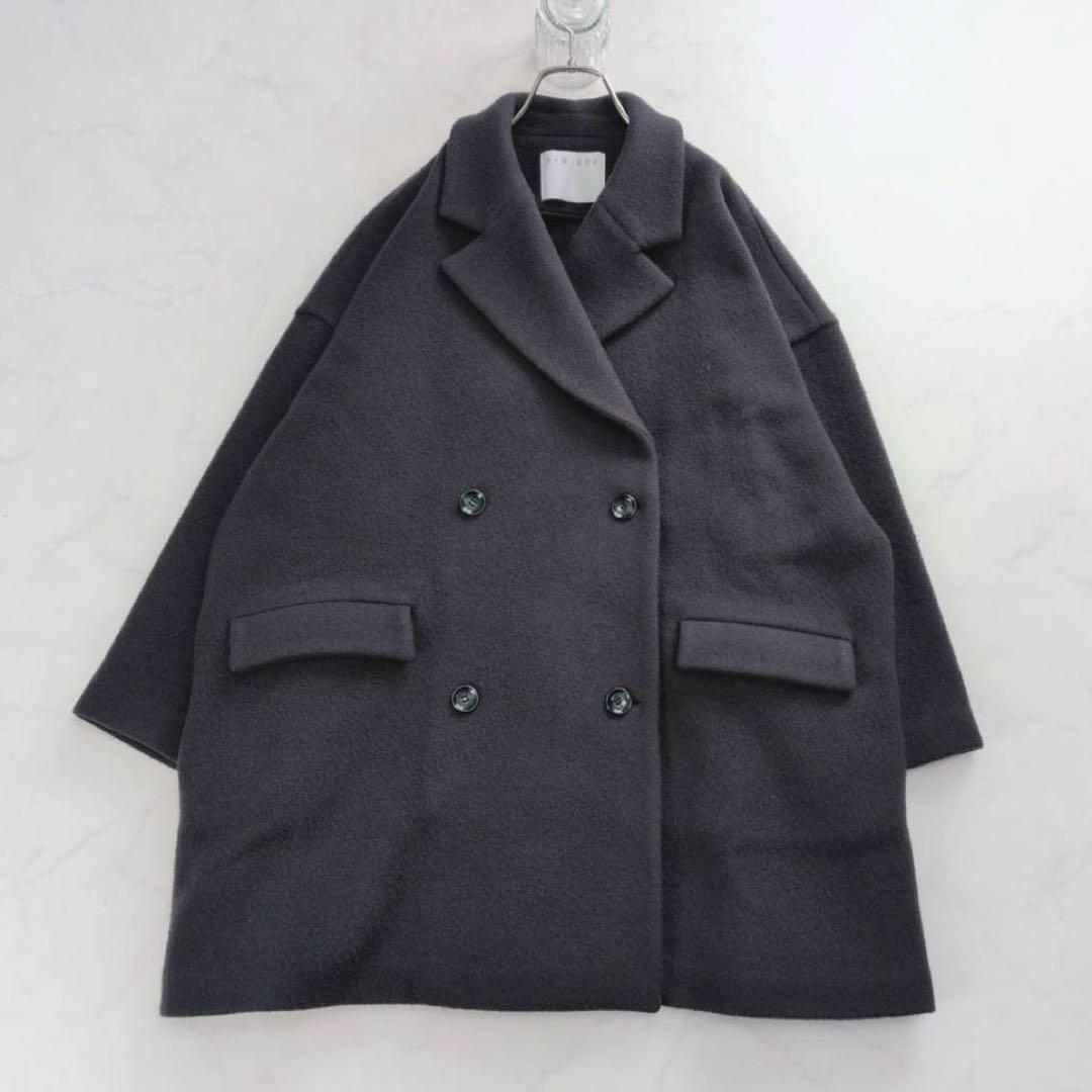 【人気✨】RIM.ARK Wide double-breasted CT グレー