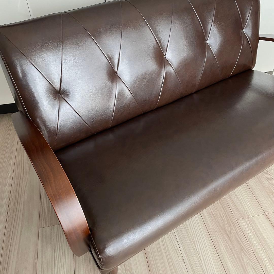 B-COMPANY クールベソファ 2.5人掛け 合成皮革