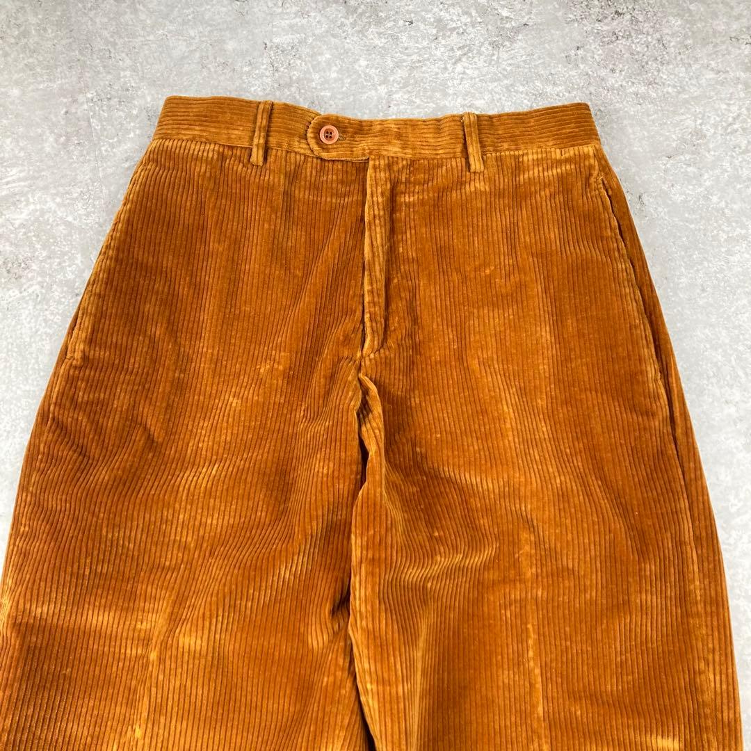 HERMES エルメス　コーデュロイ　ストレート　46 パンツ　ブラウン