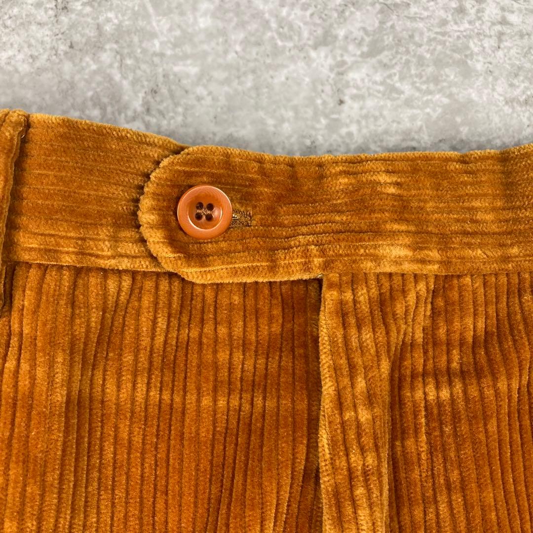 HERMES エルメス　コーデュロイ　ストレート　46 パンツ　ブラウン