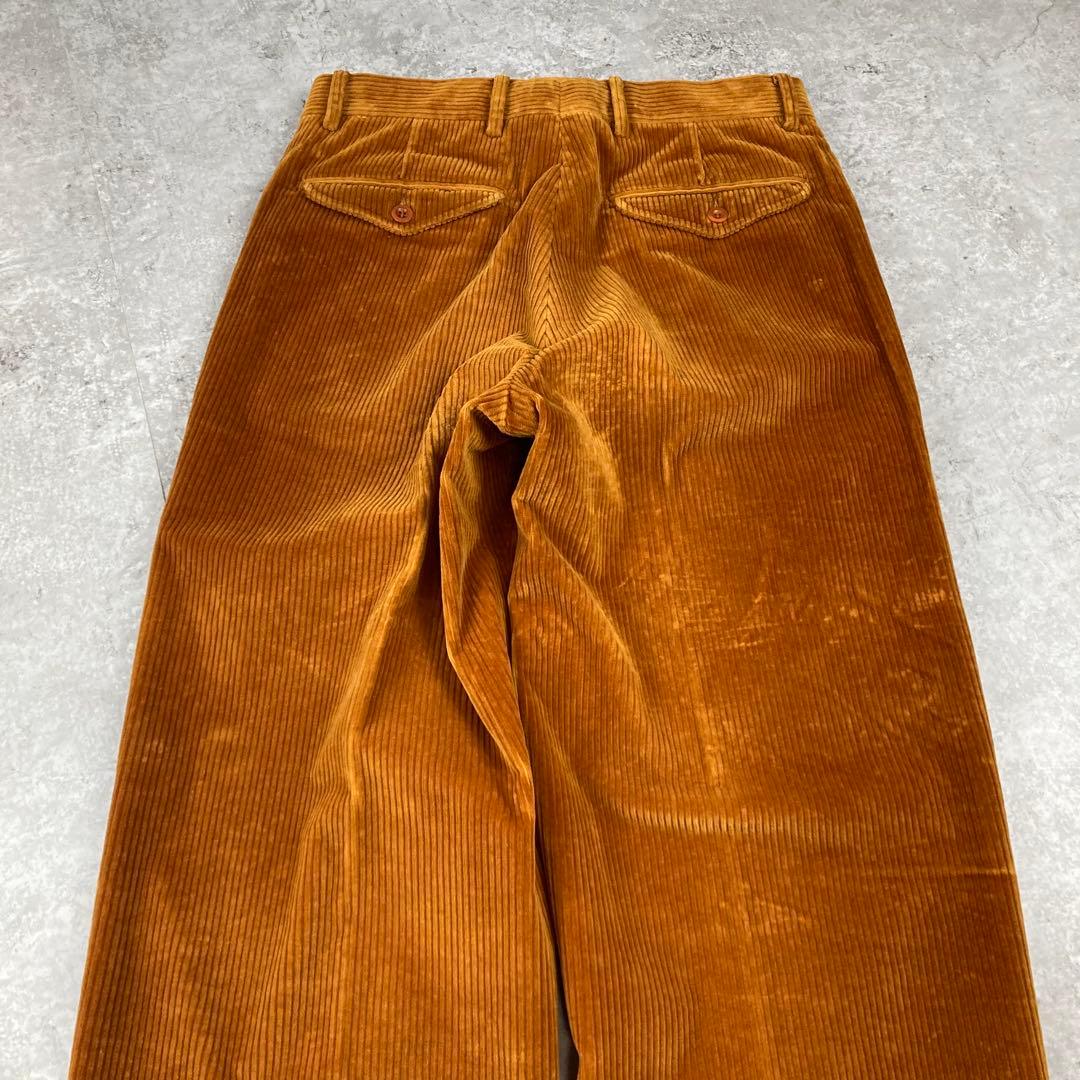 HERMES エルメス　コーデュロイ　ストレート　46 パンツ　ブラウン