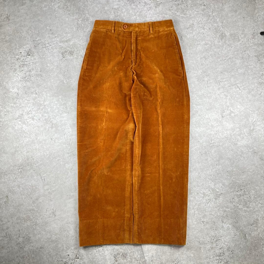 HERMES エルメス　コーデュロイ　ストレート　46 パンツ　ブラウン