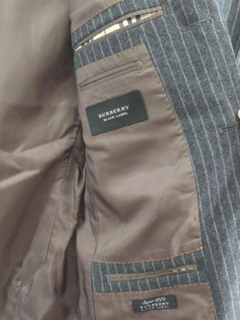 BURBERRY BLACK LABEL ストライプスーツ 成人式