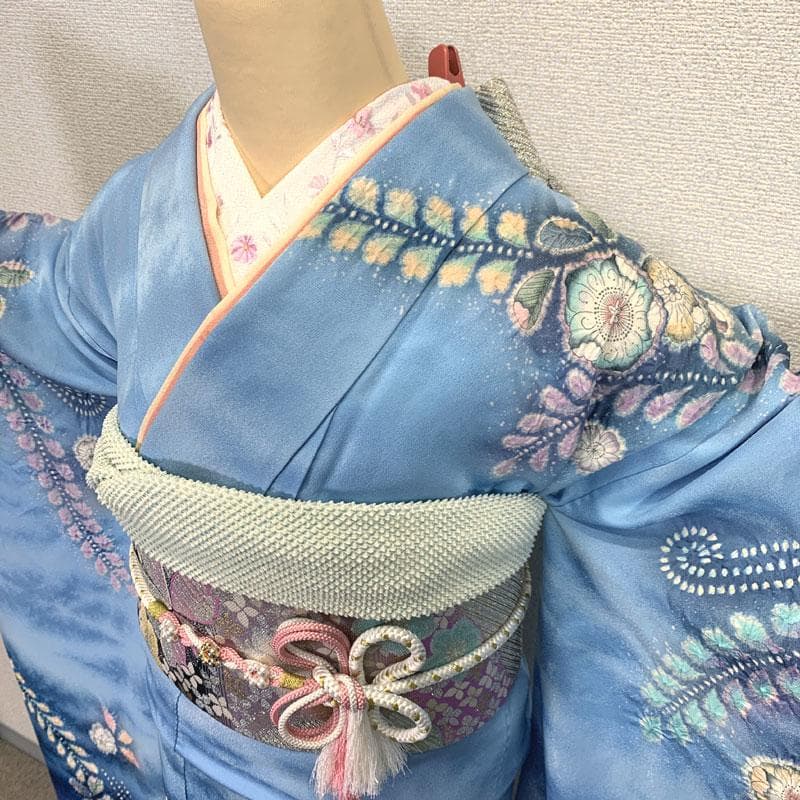 505z13,504y10,405u10,小物類,半衿〇振袖 辻が花絞り染〇