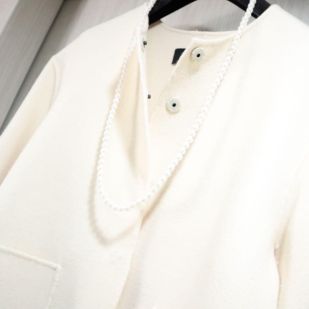 新品同様❗️MaxMaraクチートアマーノ　ダブルフェイスショートコート　ブルゾン