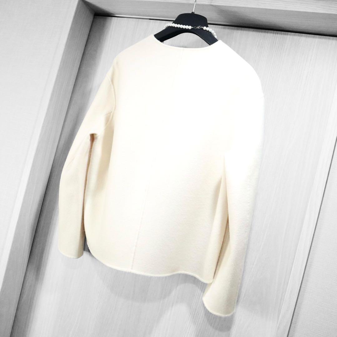 新品同様❗️MaxMaraクチートアマーノ　ダブルフェイスショートコート　ブルゾン