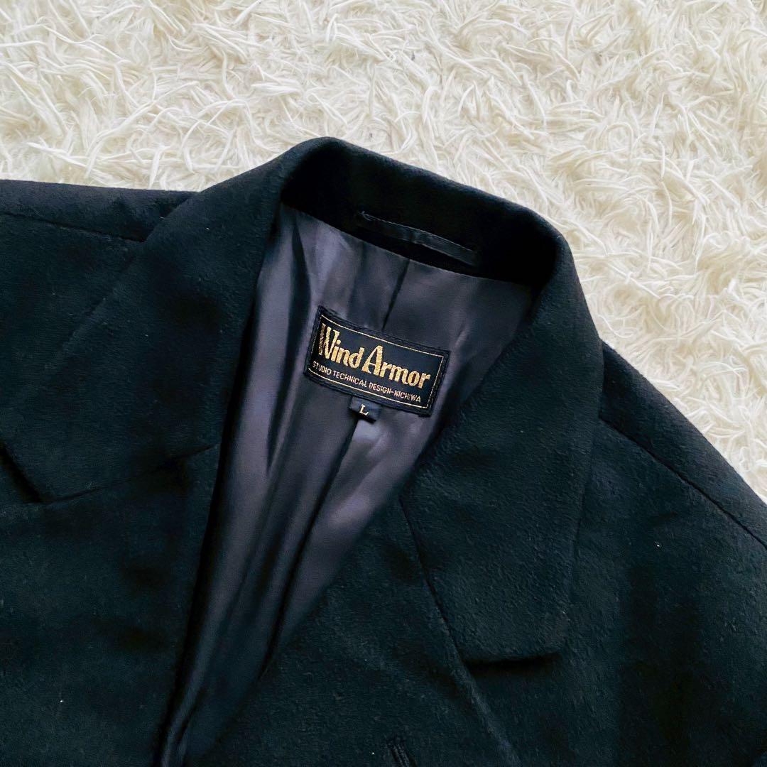 ウインドアーマー●極美品/カシミヤ100%●Aラインマキシチェスターコート XL