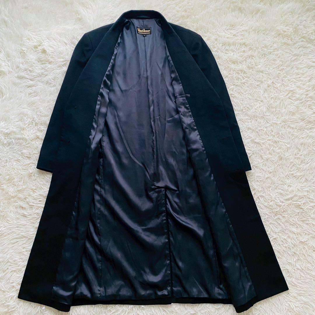 ウインドアーマー●極美品/カシミヤ100%●Aラインマキシチェスターコート XL