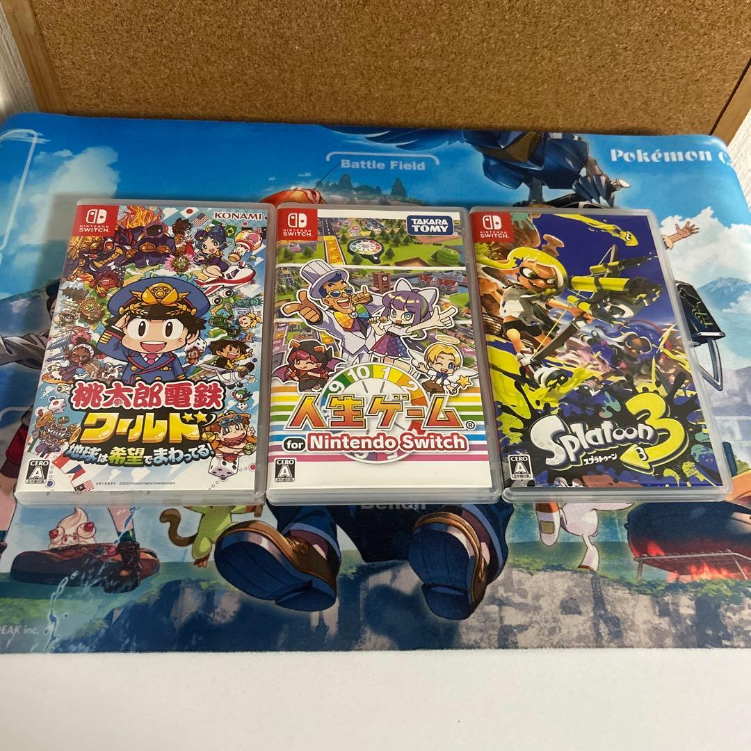 Switch ゲームソフト　桃太郎電鉄　人生ゲーム　スプラトゥーン3