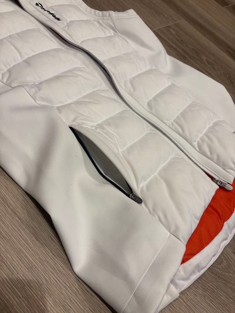 TaylorMade レディース ダウンベスト ホワイト