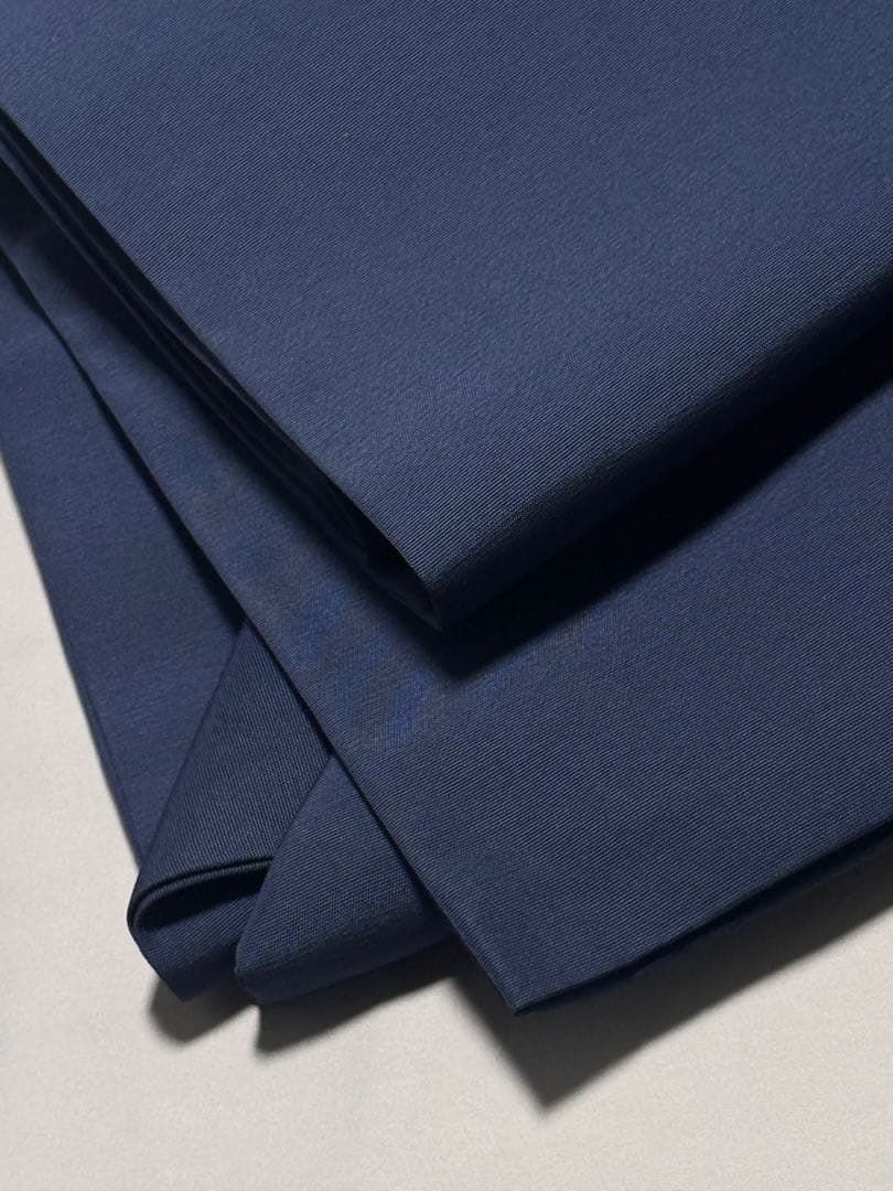 [白太郎] 名古屋帯　正絹　鳥　紺　青　洒落帯　カジュアル　小紋　紬