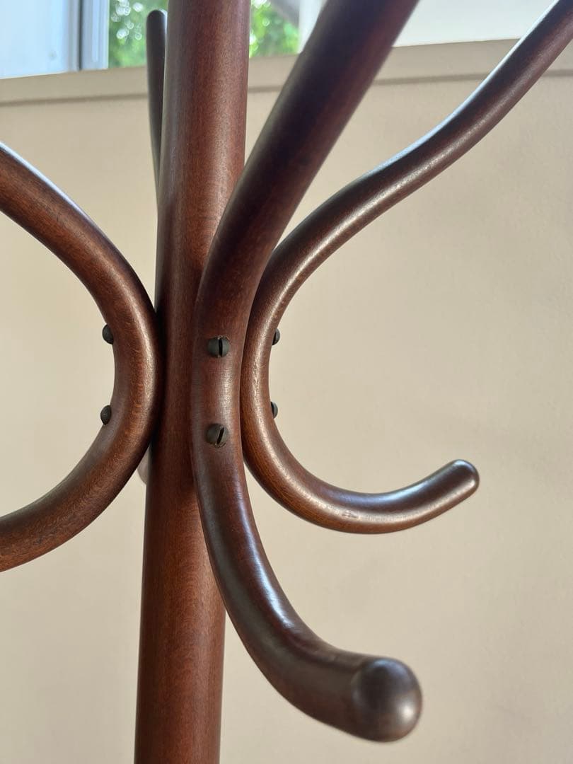 秋田木工　コートハンガー　曲木　レトロモダン　北欧スタイル　ヴィンテージ