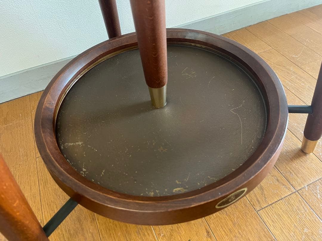 秋田木工　コートハンガー　曲木　レトロモダン　北欧スタイル　ヴィンテージ