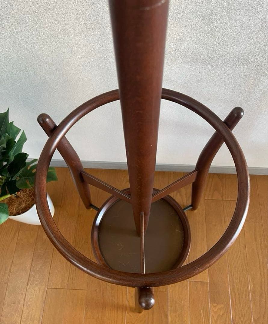 秋田木工　コートハンガー　曲木　レトロモダン　北欧スタイル　ヴィンテージ