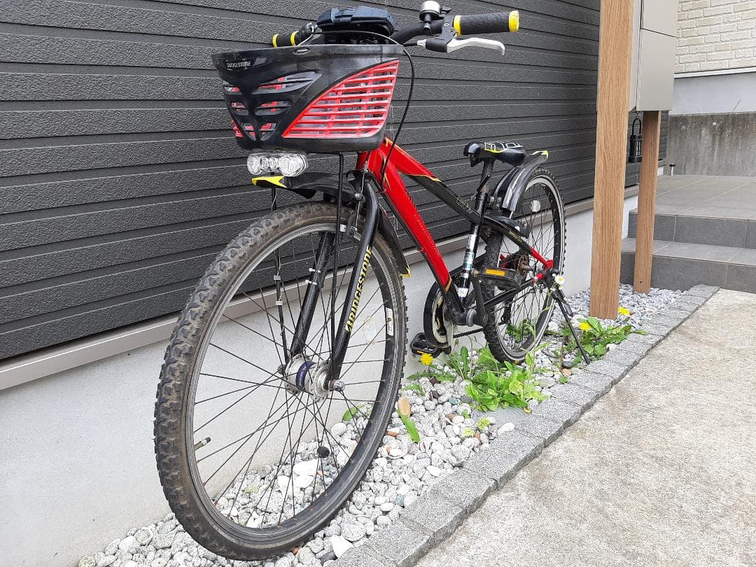 ブリヂストン ジュニア自転車 レッド/ブラック