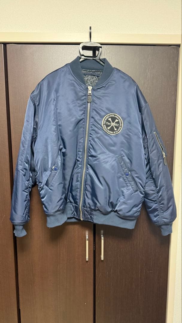 【25日まで値引き】theBONEZ MA-1ジャケット ネイビー