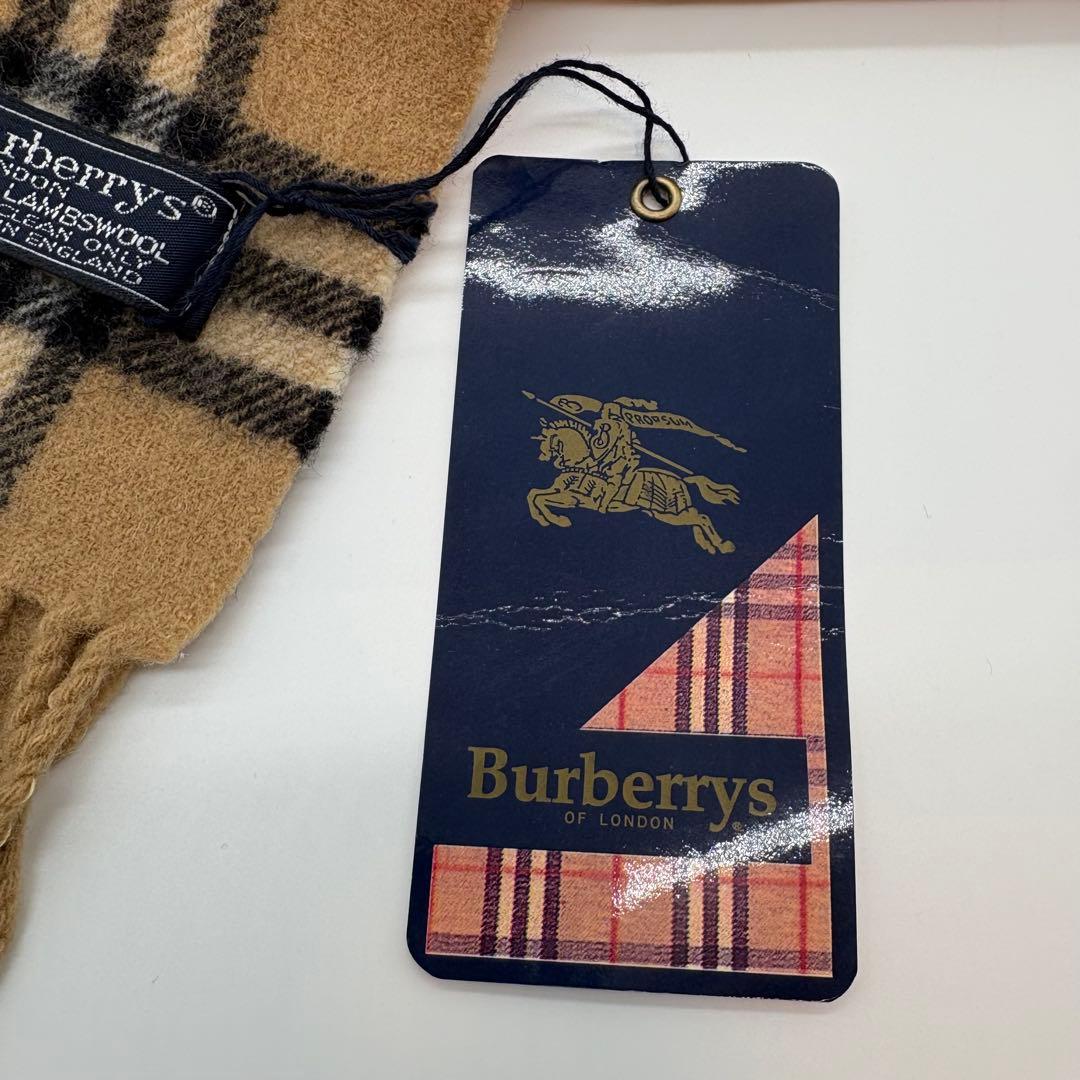 新品 BURBURRY マフラー ノバチェック ラムウール100%イングランド製