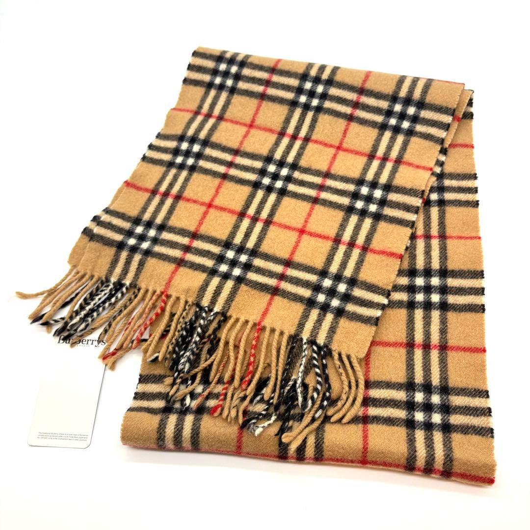 新品 BURBURRY マフラー ノバチェック ラムウール100%イングランド製