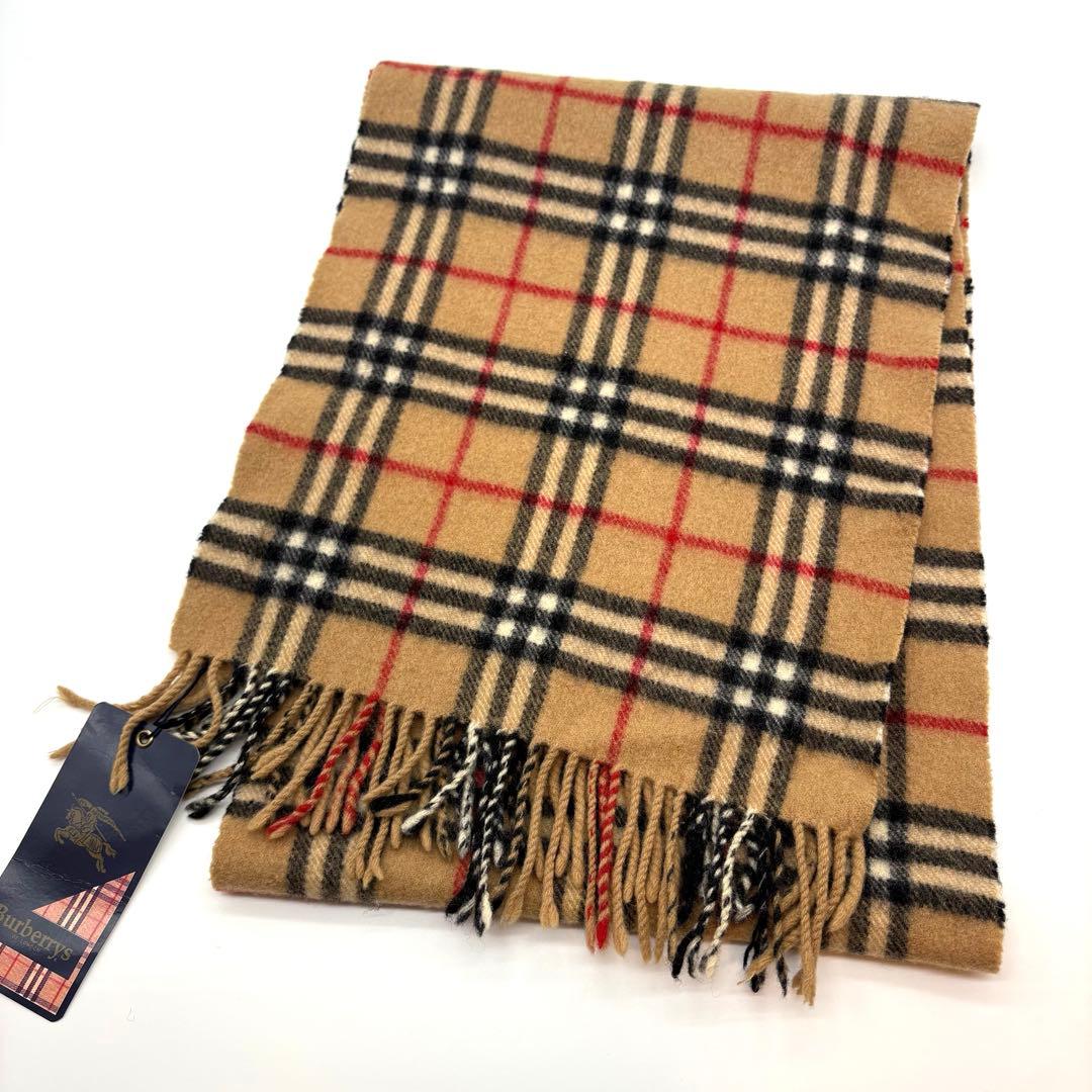 新品 BURBURRY マフラー ノバチェック ラムウール100%イングランド製