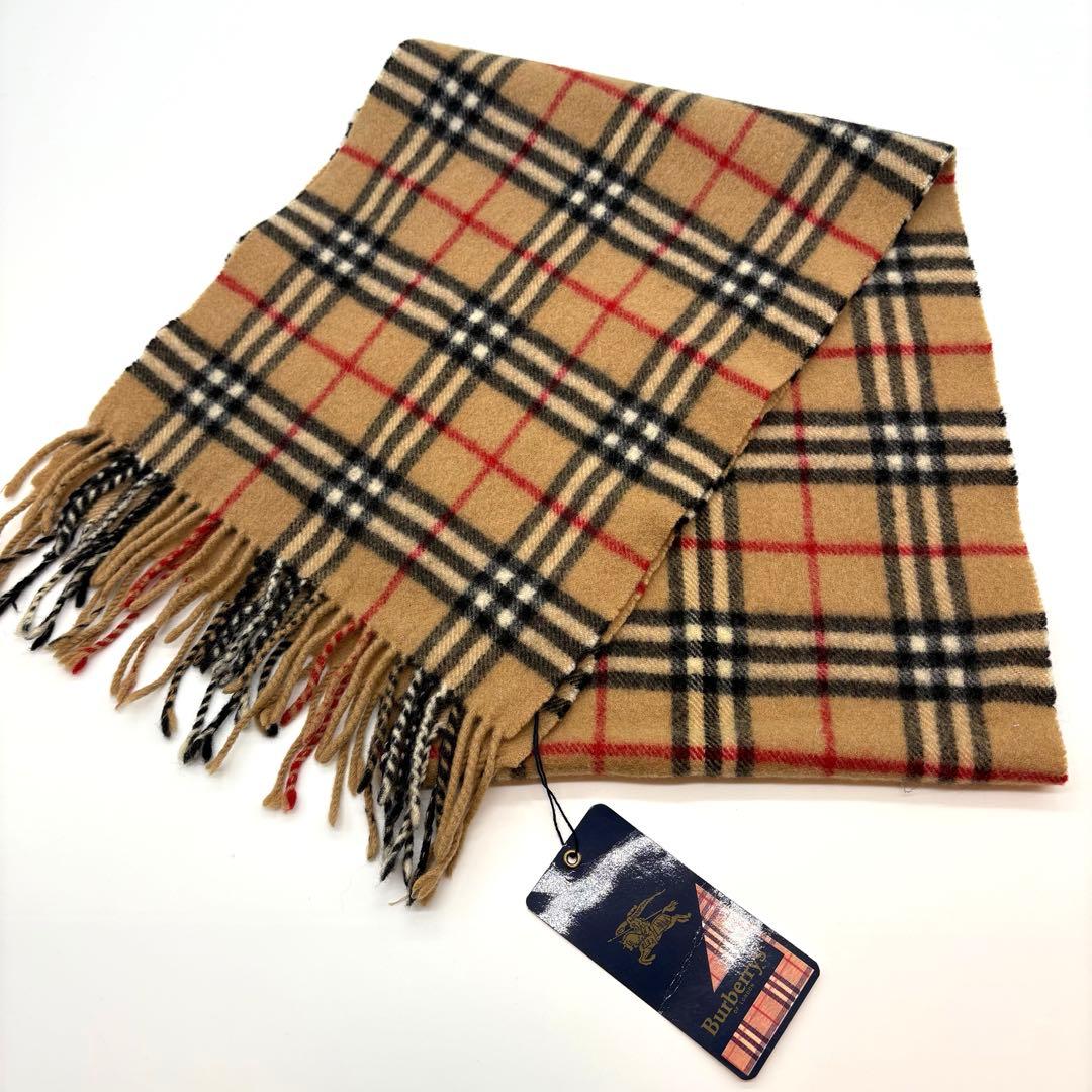新品 BURBURRY マフラー ノバチェック ラムウール100%イングランド製