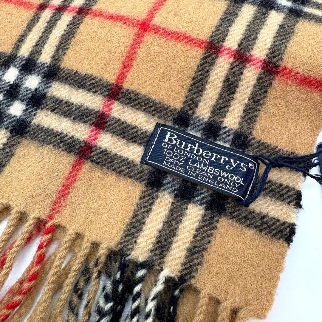 新品 BURBURRY マフラー ノバチェック ラムウール100%イングランド製