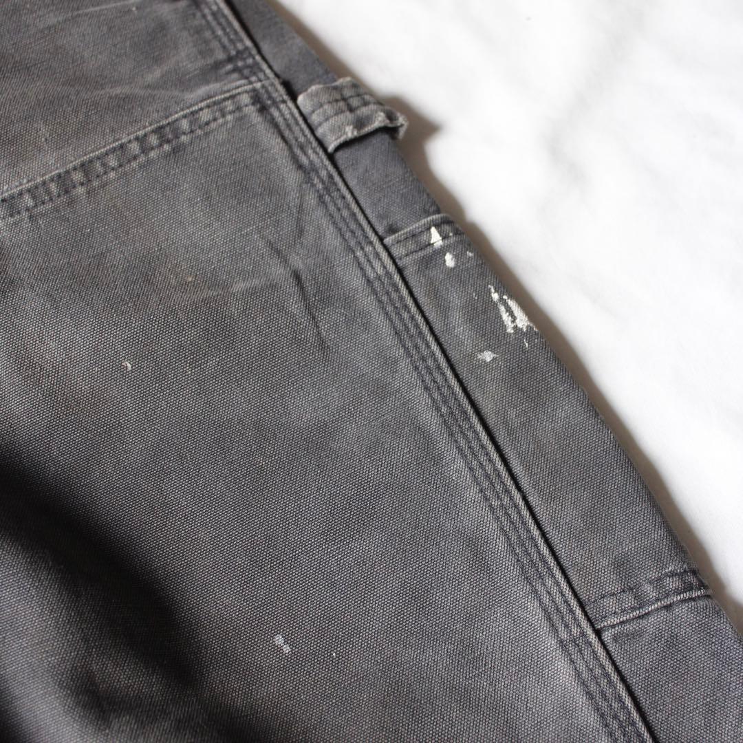 鬼雰囲気•神サイズ Carhartt ダブルニー ペインターパンツ BLK us