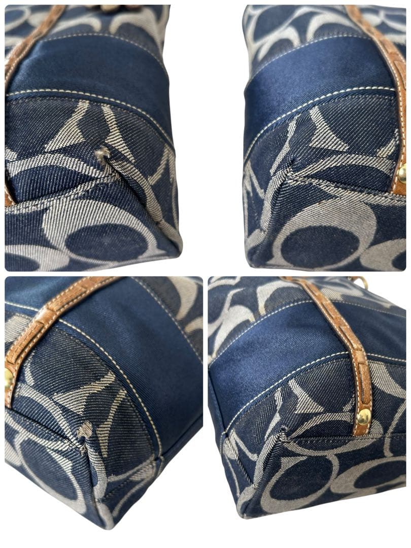 バッグ archive COACH denim tote bag Signature