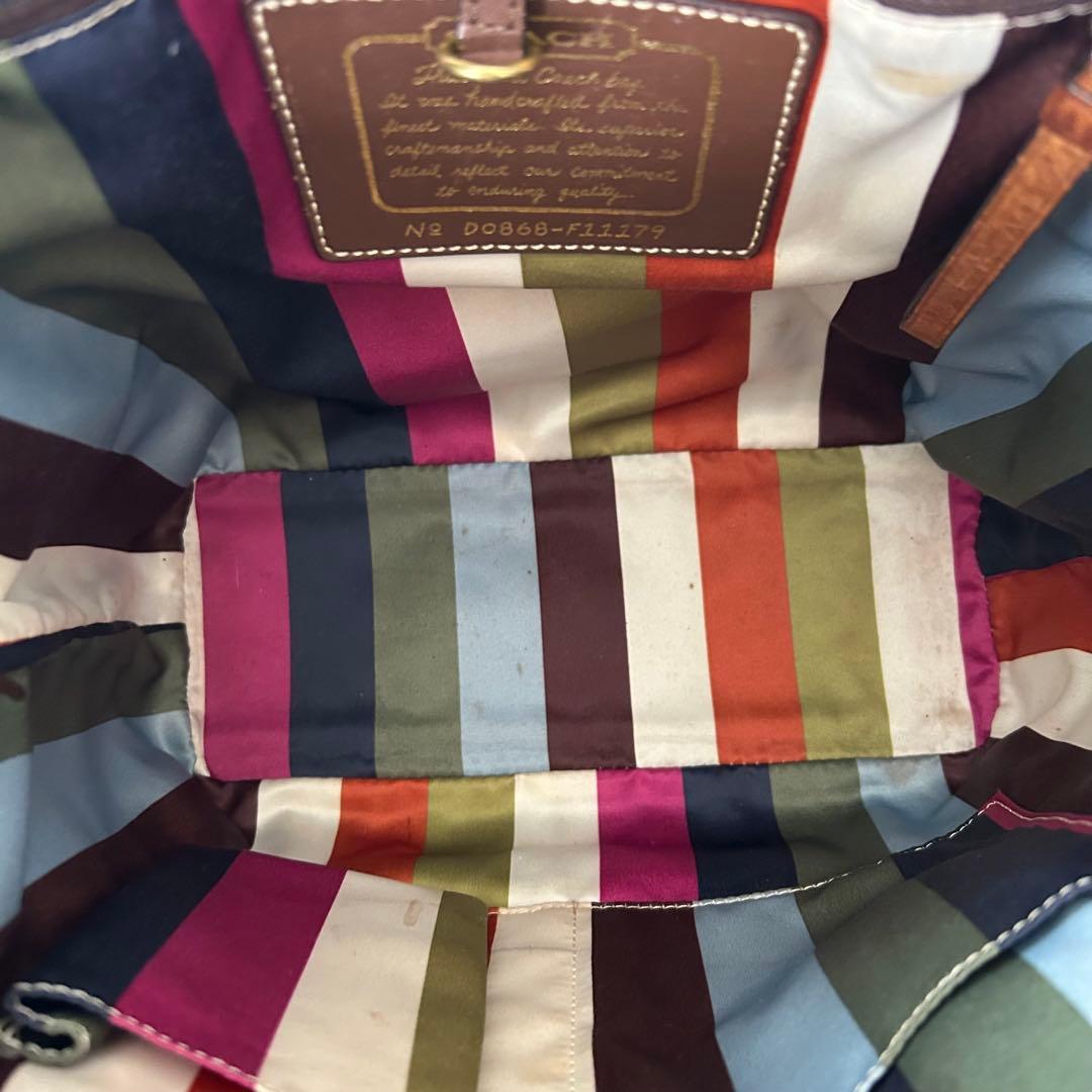 バッグ archive COACH denim tote bag Signature