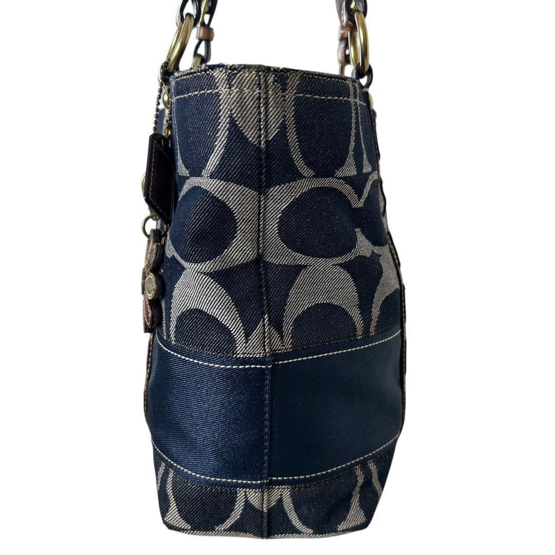 バッグ archive COACH denim tote bag Signature