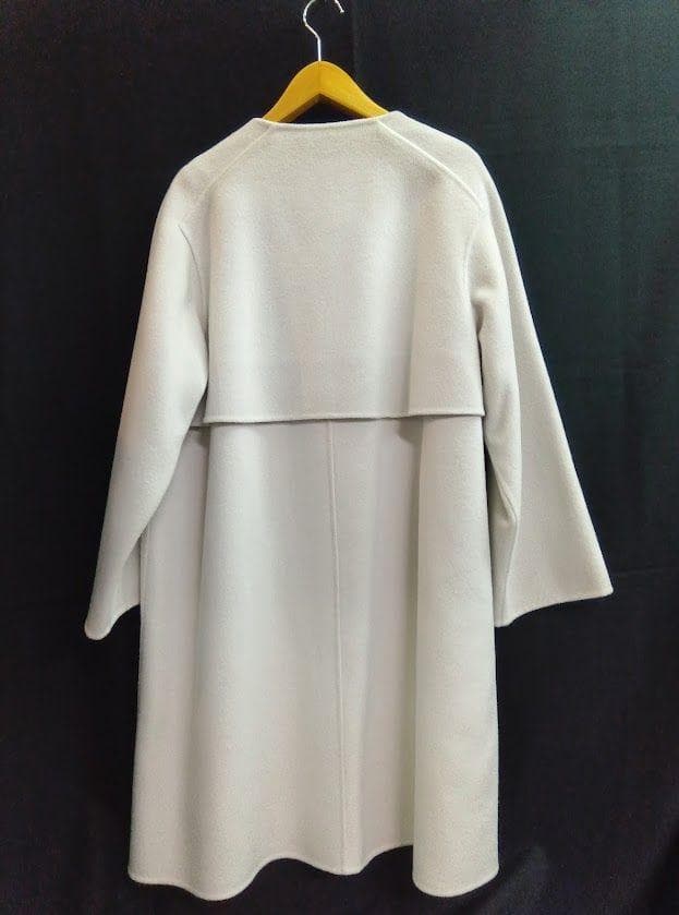 美品★ギャルリー・ヴィー ◎ウールダブルフェイス カラーレストレンチコート