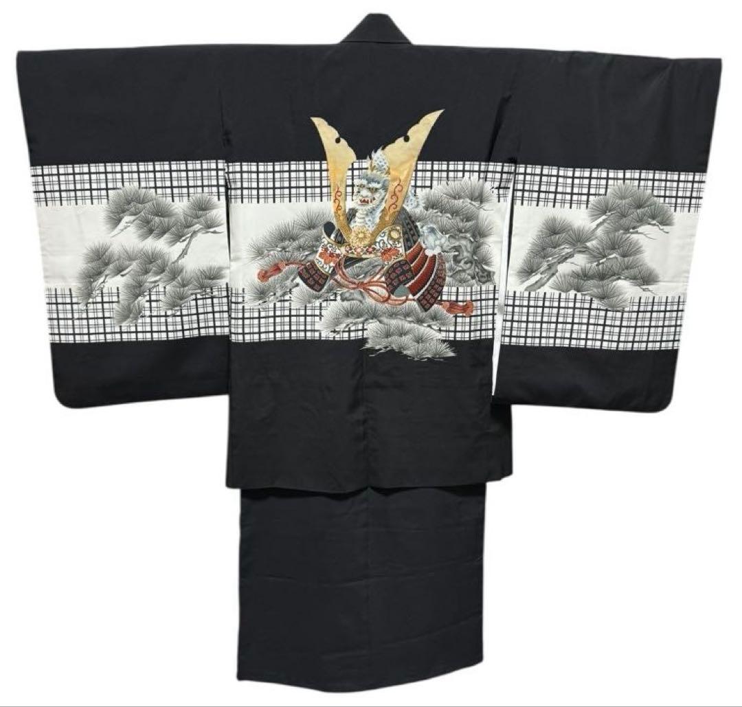 七五三　５歳男の子　羽織、着物、袴小物セット